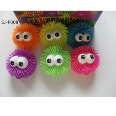 2019 new cute Cheap BIG-EYE squishy surprise  Flashing Puffer Ball carnival toys For Kids